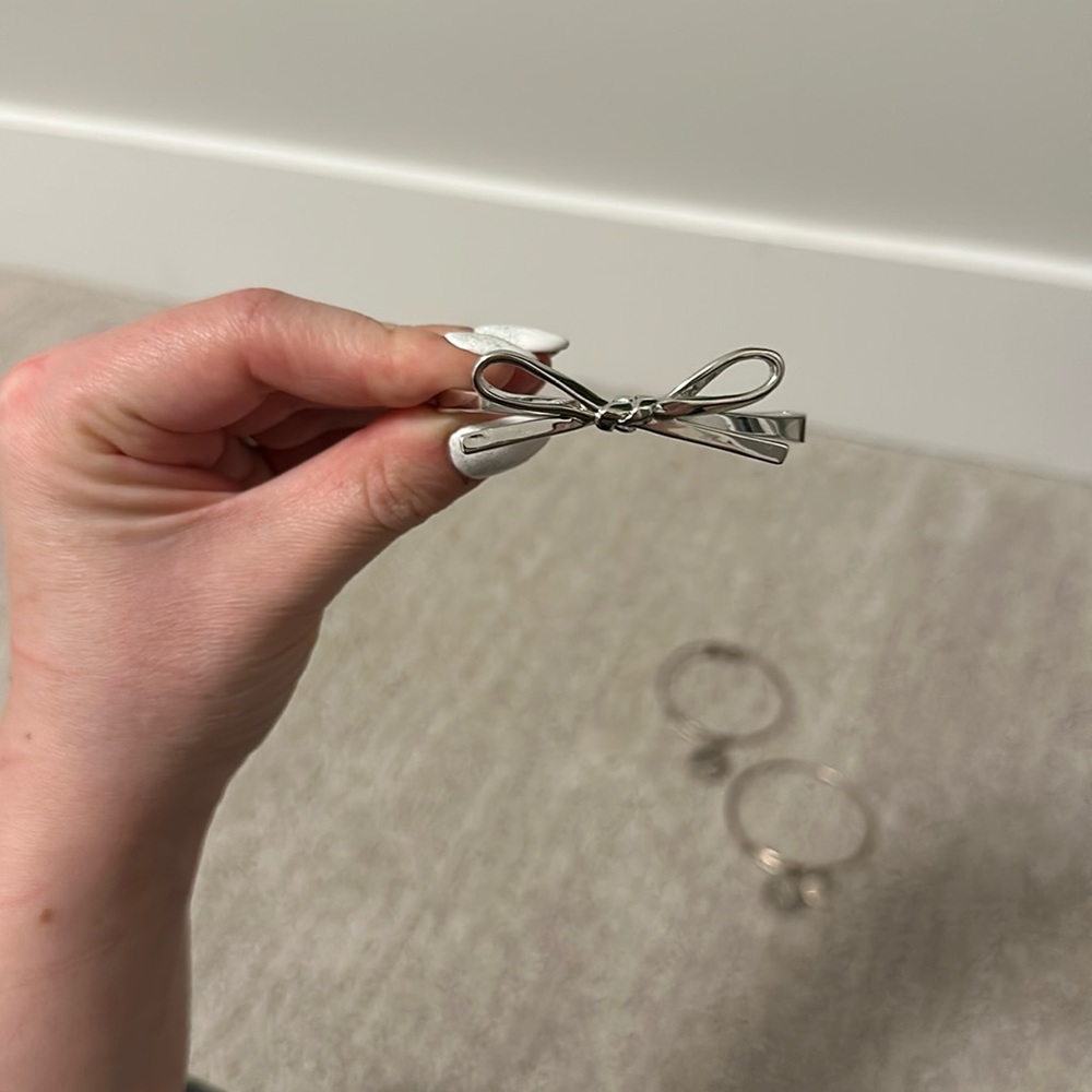 Kate Spade Sterling Silver Bow Bracelet